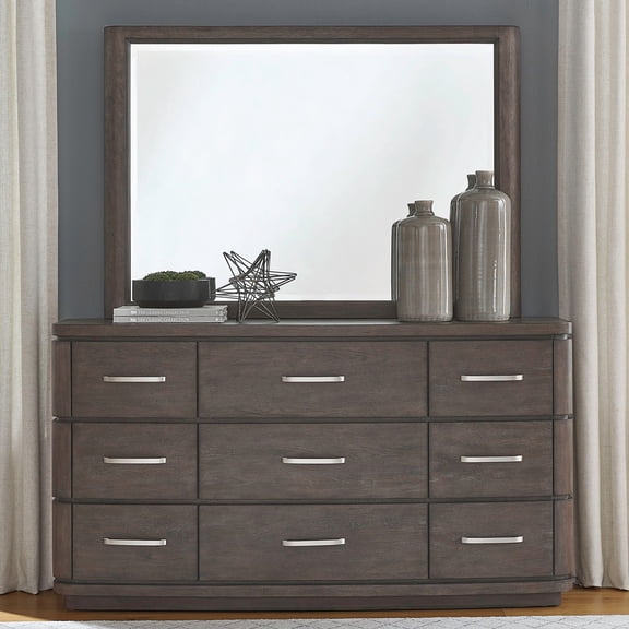 Liberty Furniture Cascade Falls Dresser & Mirror - Brown