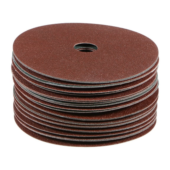 Uxcell 25pcs 100 Grit Aluminum Oxide Resin Fiber Discs 4-1/2"x7/8" Sanding Grinding Discs for Angle Grinding Machine
