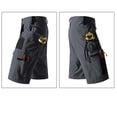 thumbnail image 4 of HOOMEUMY Mens Cargo Shorts Stylish Lightweight Casual Summer Elastic Waist Basketball Baseball Short Pants with Pockets Gray 38, 4 of 9