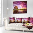 thumbnail image 2 of Designart Magic Night with Colorful Clouds - Landscape Printed Throw Pillow - 16x16, 2 of 4