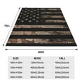 thumbnail image 3 of Zufioo American Flag with Desert Camouflage Fleece Blanket Queen Size,Plush Bed Blanket,Ultra Soft Throw Blanket,Plush Fuzzy Cozy Blanket Perfect for Bed,Couch-60"x50", 3 of 7