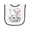White and Black, variant on Inktastic Its My First Easter Baby Lamb Baby Terry Cloth Bib