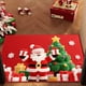 thumbnail image 5 of Decoraciones de Navidad para el Hogar Alfombra de Navidad Cristal Peluche Uso de Cocina Del Hogar Baño Impermeable Alfombra de Pie Decoración Del Hogar Alfombras de Cocina para el Piso, 5 of 6