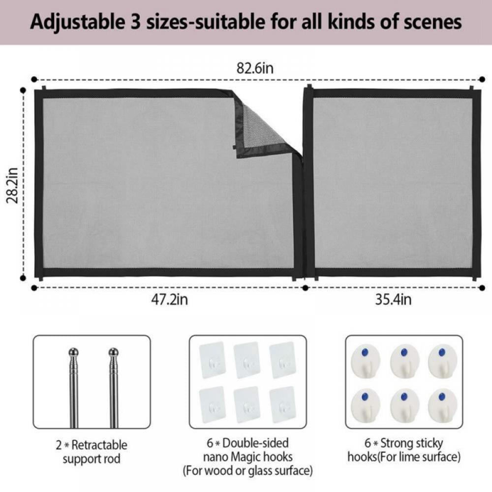 Large Pet Dog Baby Safety Gate Mesh Fence Portable Guard Indoor Home