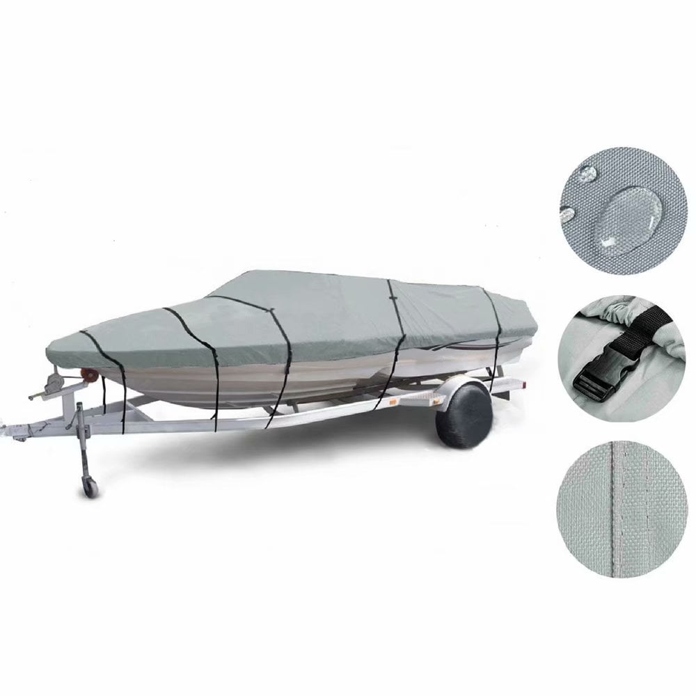 17-19ft 600D Oxford Fabric High Quality Waterproof Boat Cover with Storage Bag