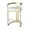 Polished Gold, variant on Butler Specialty Company Clarence Faux Leather 35" Barstool - White / Gold