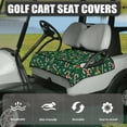 thumbnail image 3 of Yuyamidu Candy Canes Golf Cart Seat Covers Poinsettia Golf Cart Seat Towel Blanket with 4 Front Pockets Club Car Cushion Covers Golf Cart Accessories, Green Christmas, 3 of 7