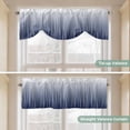 thumbnail image 3 of Tie Up Valance for Windows Navy Blue Lines Curtains Valances Rod Pocket Valance Window Treatments Abstract Art Balloon Curtains for Kitchen Living Room Bedroom Bathroom Decor 42x12 Inch, 3 of 9