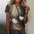 thumbnail image 2 of QQZ Loose Fit Short Sleeve Halloween T Shirts For Women, Witch Ghost Pumpkin Bat Haunted House Graphic Womens Halloween Shirts For Pumpkin Patch Trick Or Treat Halloween Casual Outings, 2 of 6