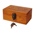 thumbnail image 2 of Caja de madera para recuerdos, decorativa, compacta, con cerradura y llaves, para guardar joyas. 213x14x10cm, 2 of 9
