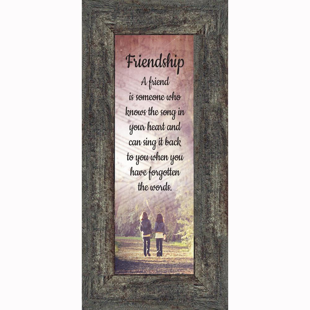 Friendship Song Framed Poem, Long Distance Friendship