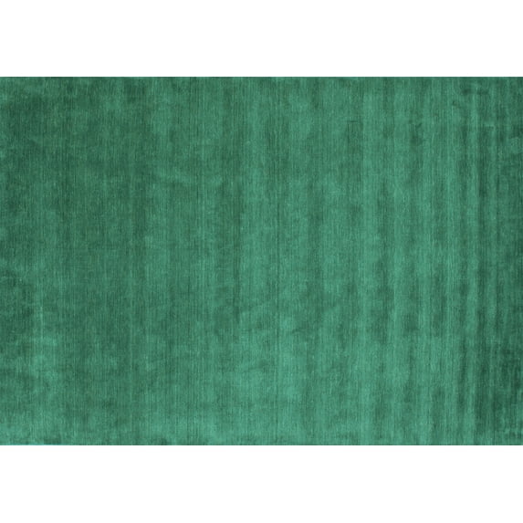 Ahgly Company Indoor Rectangle Abstract Light Blue Contemporary Area Rugs, 5' x 8'