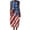 AA-01, variant on Cotton Linen Dress Women Summer Sleeveless Zipper USA Flag Patriotic Beach Holiday Sundress, S-3XL