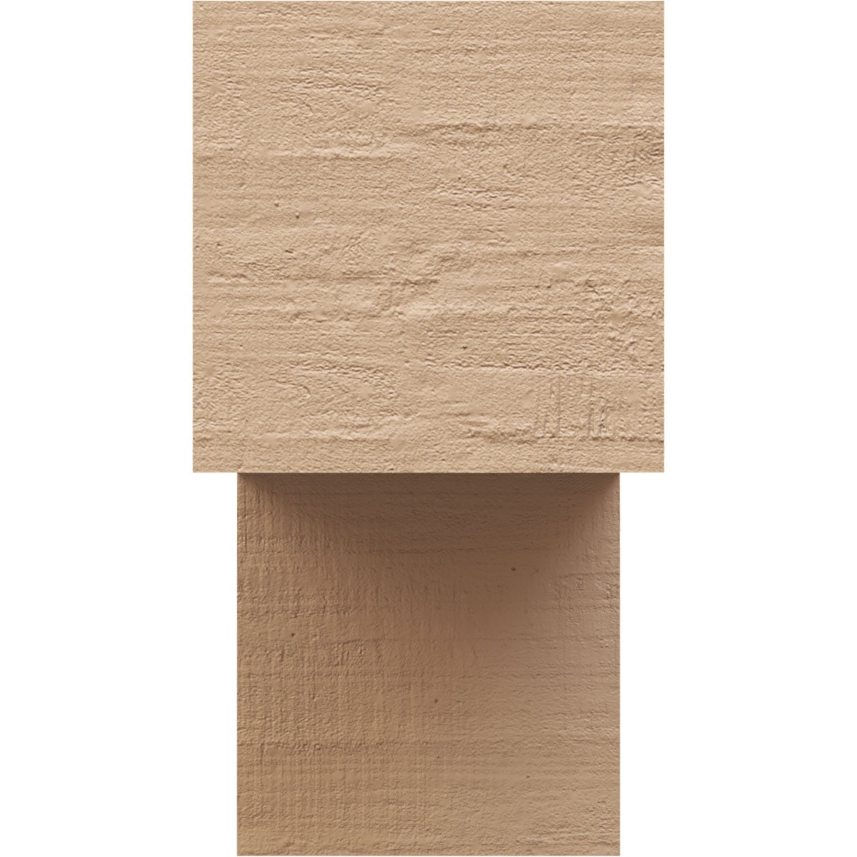 7"W x 14"D x 14"H Classic Chapel Hill Rough Cedar Woodgrain TimberThane Corbel, Primed Tan