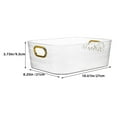 thumbnail image 2 of SEWCHICS Rectangular Organizer Transparent 2Pcs 10.6X8.3X3.7In, 2 of 8