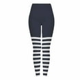 thumbnail image 3 of BiZtdJrK Women Funny Print Leggings for Women Halloween Witch Tights Striped Color Block High Waist Stretch Yoga Pants Dark Gray XXXL, 3 of 10