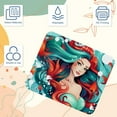 thumbnail image 3 of Mermaid Computer Mouse Pad,Rubber Mouse Mat for Gaming, Office, Laptop, PC, Women, 3 of 7