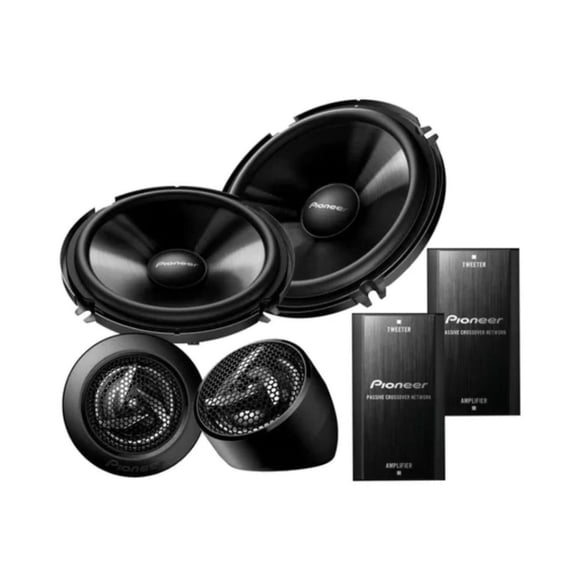 Set de Medios TS-651C PIONEER 6.5" 90W RMS 2 Vías 4 Ohms 2 Twitters