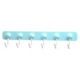 thumbnail image 1 of Puerta adhesiva 6 ganchos cocina baño ropa sombrero toalla soporte para colgar en la pared (azul), 1 of 2