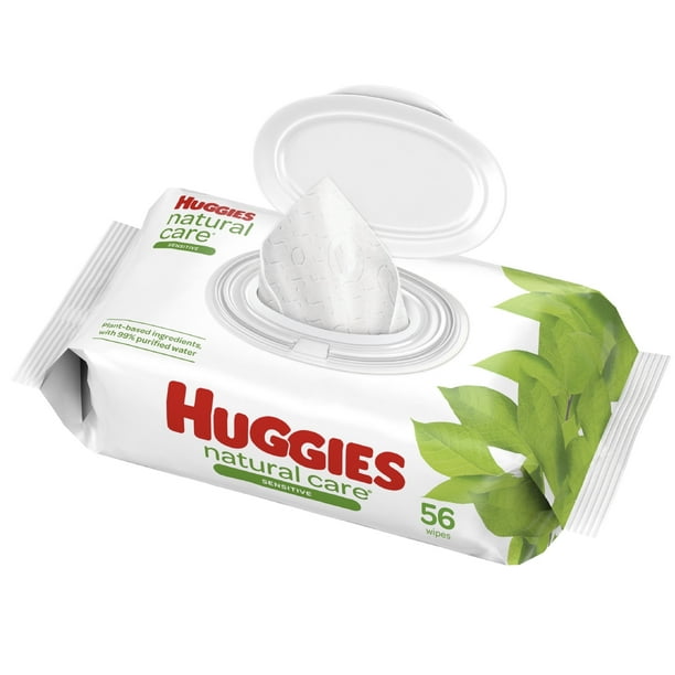 Huggies Natural Care Sensitive Baby Wipes, Unscented, 1 FlipTop Pack