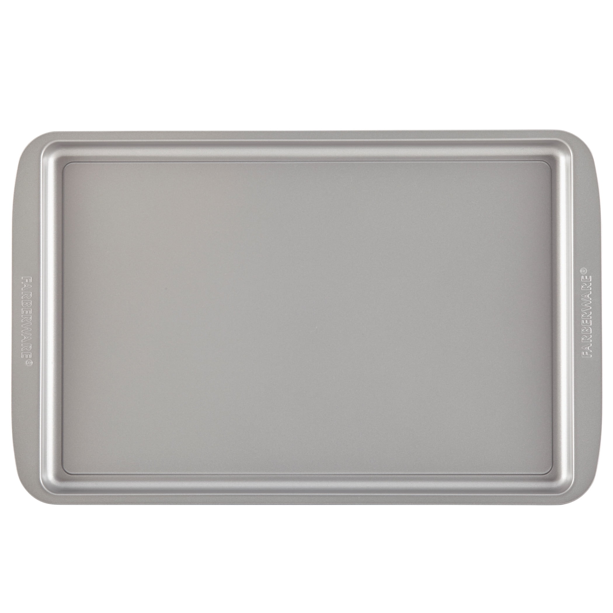 Farberware Nonstick Bakeware Cookie Pan and Cake Pan Set, 4-Piece, Gray