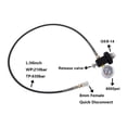 thumbnail image 2 of Adaptador de recarga de buceo Sistema de carga de aire duradero Adaptador de llenado de tanque con manómetro Negro Zulema Adaptador de recarga del tanque de buceo, 2 of 8