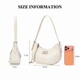 thumbnail image 2 of Lee Vintage Hobo Handbag for Women Cute Small Ladies Shoulder Bag with Decorative Metal Chain, Beige, 2 of 7