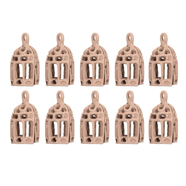 Jaula para pájaros en miniatura, 10 piezas, 1/12, 1/6, jaula para pájaros para muñecas en miniatura, jaula para pájaros para casa de muñecas, materiales de la mejor calidad