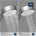 thumbnail image 3 of Grohe Tempesta 275712432 100 Hand Shower - 2 Sprays, 1.5 gpm in Matte Black, 3 of 7