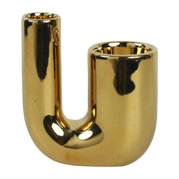 Candelabro decorativo para mesa de centro de comedor o recepción de boda. Golder