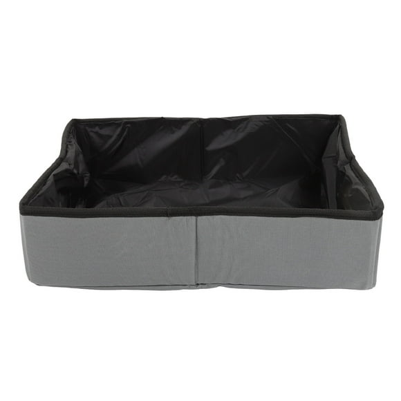 YUMILI Bac à litière pour Chat - Tissu Pliable étanche extérieur Portable Litière pour Chat Tissu Litière pour Chat de Voyage Bac à litière pour Chat pour Voyage en Plein air, S/M/L(S-Gris)