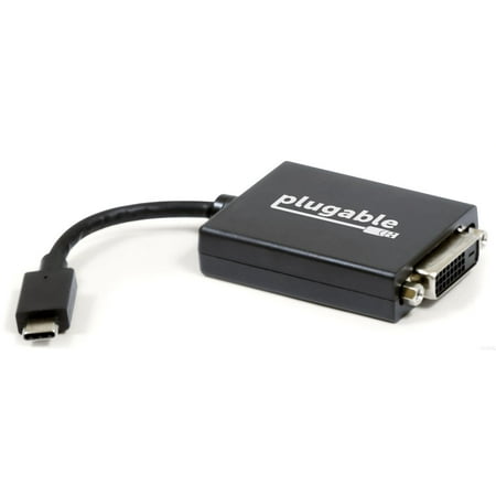Plugable USB C to DVI Adapter - Connect Your USB-C or Thunderbolt 3 Laptop to a DVI Display (up to 1920x1200) (Compatible with 2017, 2018, 2019 MacBook Pro, 2018 MacBook Air, Dell (Best Ups For Pc In India 2019)