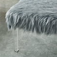 thumbnail image 6 of Furniture of America Raven II Contemporary Fabric Upholstered Bench in Gray, 6 of 7