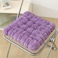 thumbnail image 4 of COFEST Soft Plush Floor Cushion for Living Room and Tatami Multi-Purpose Household Seat Cushion with Memory Foam Colorful Flock Floor Pillow Comfort and Supportive Living Room Seat Cushion Purple, 4 of 9