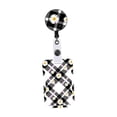 thumbnail image 1 of Bunblic ID Holder Retractable Clip Flower Pattern Vertical Credit for Office Worker Lightweight Accessories D, 1 of 8