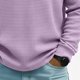 thumbnail image 5 of RKSTN Men's Polos Shirts Oversized Quarter Button Turndown Collar Waffle Weave Corduroy Long Sleeve Golf Tshirts Mens Casual Colorblock Half Button Lapel Regular Fits Comfy T Shirts Spring Clothes, 5 of 9
