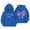 Blue, variant on Toddler Girls Hoodies Bowknot Letter Print Hooded Pullover Top Soft Fleece Casual Sweatshirts Cute Trendy Y2K Clothes With Pocket Size 18-24 Months
