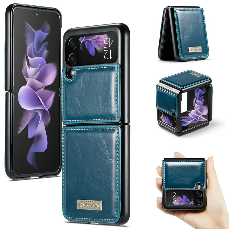 Αγοράστε Slim PU Leather Case For Samsung Galaxy Z Flip 5 3 Z Flip 4 5G  Ultra Thin Phone Case Cover For samsung Z fold 3 Z fold 4 Coque Fundas Capa