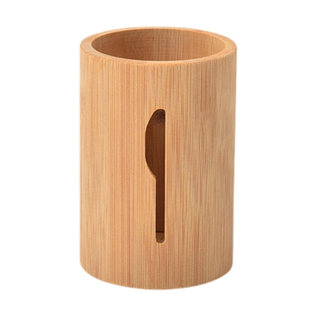 Organizador de cubiertos de bambú, soporte para utensilios, contenedor de almacenamiento, soporte para cubiertos cuchillo