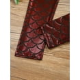 thumbnail image 5 of Zaldita Girls Full Length Leggings Kids Thick Warm Winter Leggings Scales Fish Pants Dancewear Activewear Burgundy 100, 5 of 7