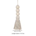 thumbnail image 2 of 4pcs Cotton Tassel Beads Natural Wood Bead Hanging Ornaments for Closet Door Handles, 2 of 5