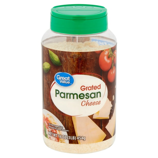Great Value Grated Parmesan Cheese, 16 oz