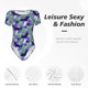 thumbnail image 4 of Balery Cute Halloween Body de cuello redondo de manga corta para mujer Tops de manga corta Tops básicos-Medium, 4 of 7