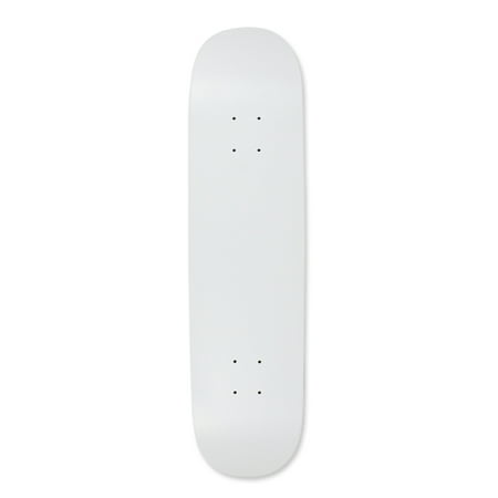 Skateboard Deck Blank Dipped White 7.75