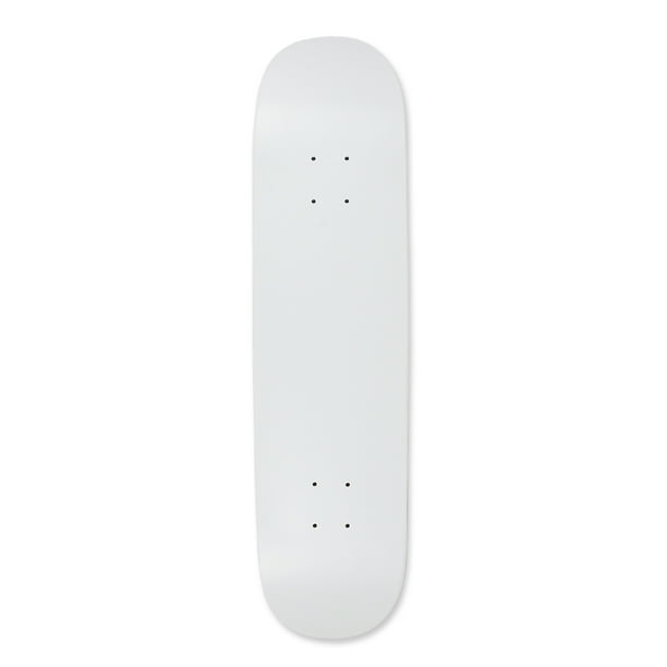 Skateboard Deck Blank Dipped White 7.5