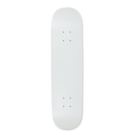 Skateboard Deck Blank Dipped White 7.75