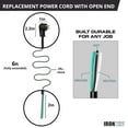 thumbnail image 3 of Iron Forge Cable Flat Plug 10 Gauge Power Cord Replacement - 6ft,15 Amp Black Heavy Duty, 10/3 SJT 3 Prong Cable for Appliances & Power Tools, 3 of 9