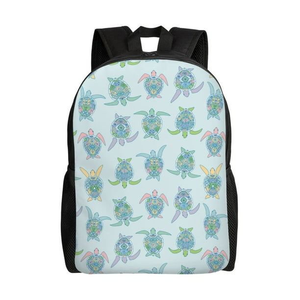 Fotbe Sea Turtle Mochila de Viaje para Laptop, Mochila Ejecutiva Delgada y Resistente 15.6"