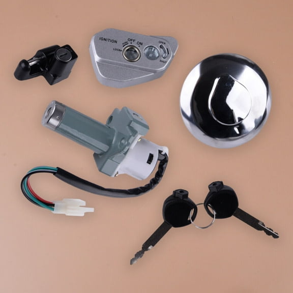 Ignition Switch with 2 Keys Lock Assembly Fit for Hawk 250 Dirt Pit Bike Acc