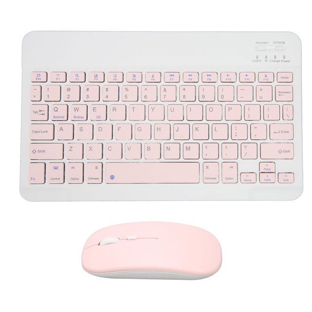 Juego de ratón de teclado inalámbrico función de tecla de acceso directo de tamaño compacto Juego de ratón de teclado de metal ABS para oficina